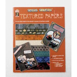 Paper Pizazz Textured Papers 8.5" X 11" Albums Scrapbooks Rubber Stamping Crafts